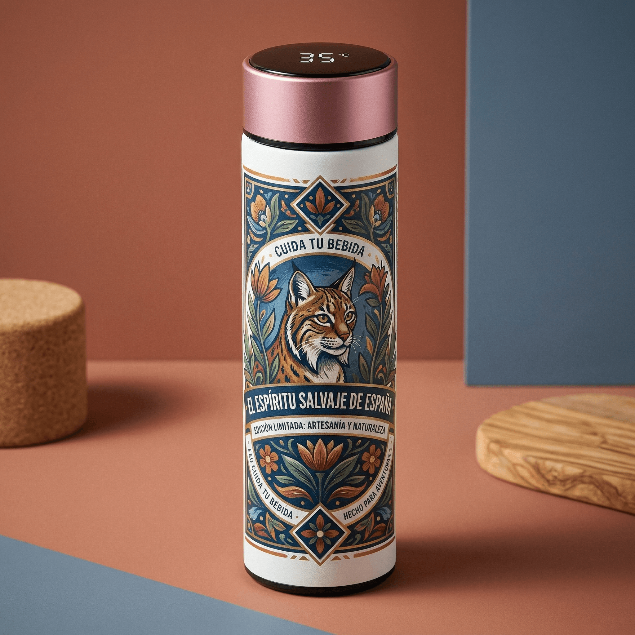 Termo Metálico Tapa Digital