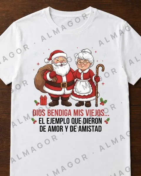 Camiseta navideña CN-13, blanca