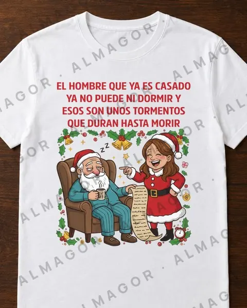 Camiseta navideña CN-21, blanca