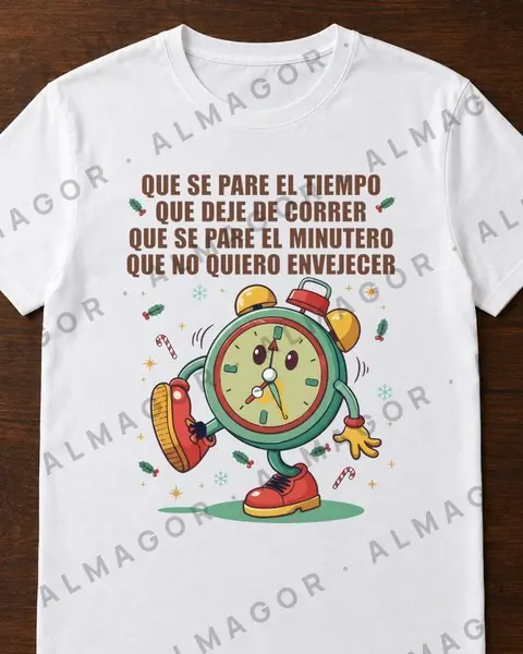 Camiseta navideña CN-27, blanca