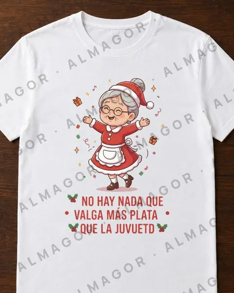Camiseta navideña CN-30, blanca